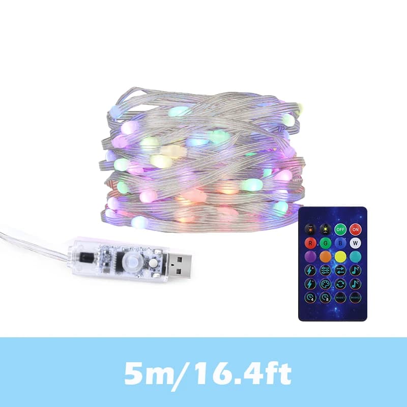 Lampki LED RGBIC Bluetooth USB, sterowane aplikacją ✨