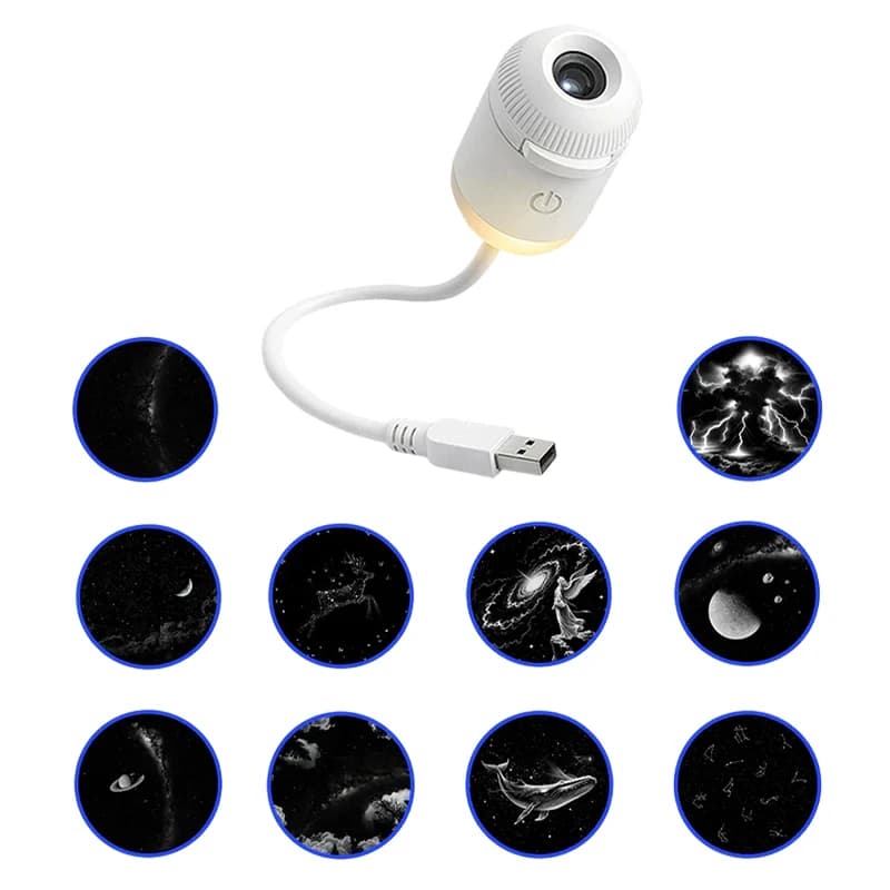 Mini projektor gwiazd 2w1 do auta/sypialni 🌌