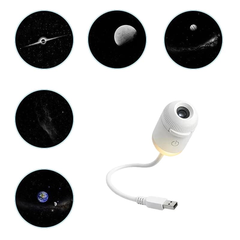 Mini projektor gwiazd 2w1 do auta/sypialni 🌌