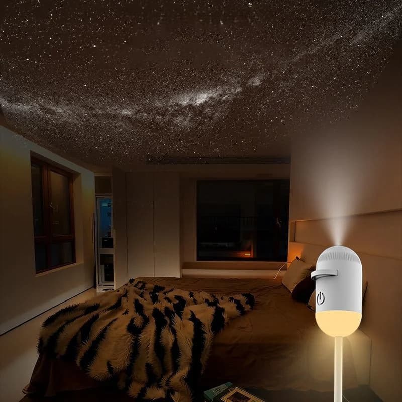 Mini projektor gwiazd 2w1 do auta/sypialni 🌌