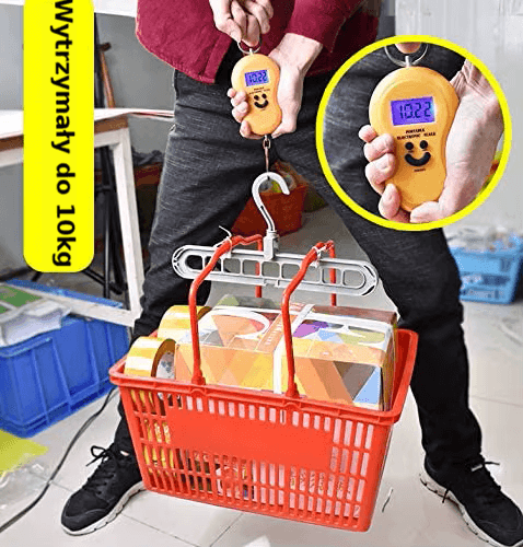 Wielofunkcyjny składany wieszak 9-otworowy oszczędzający miejsce 🧣