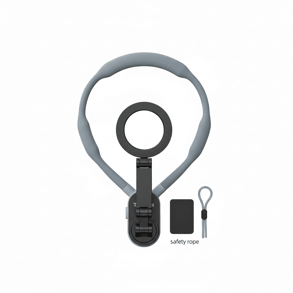 Magnetyczny szybkozłączny uchwyt na szyję do smartfonów 🎥